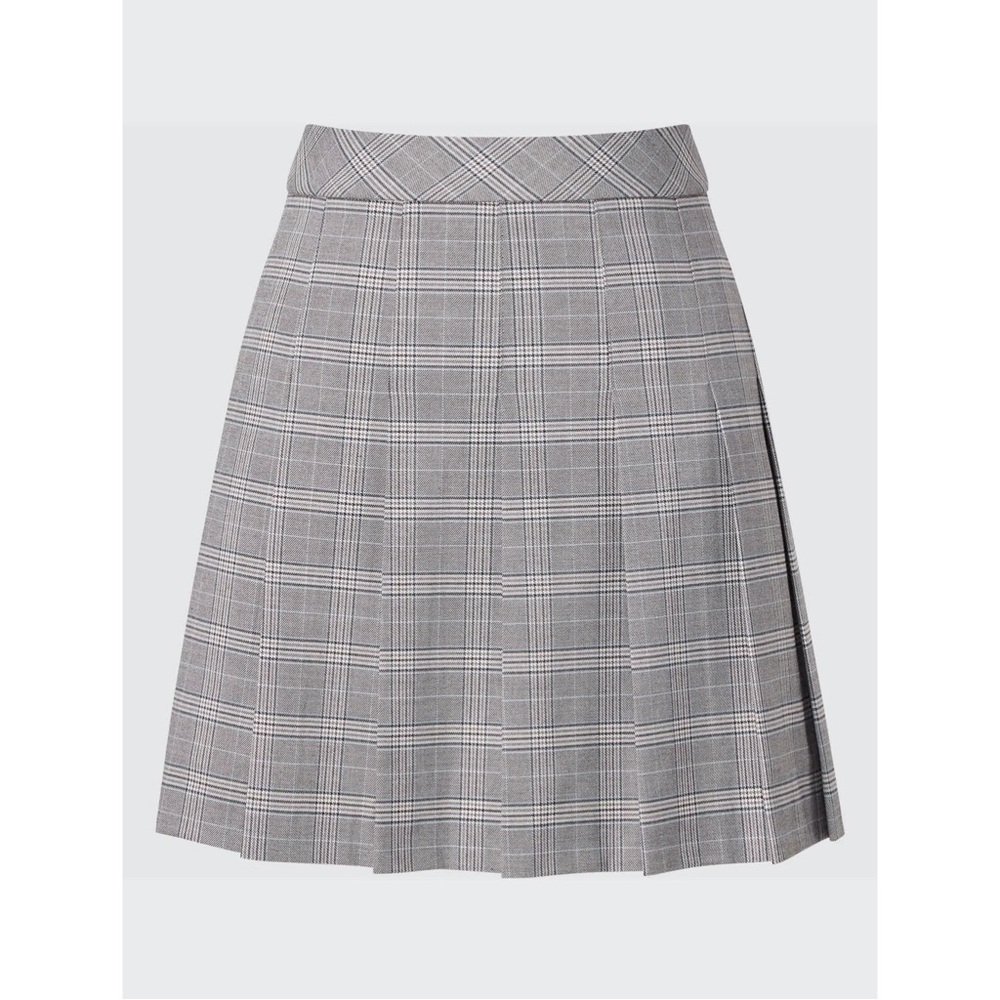 UNIQLO Plaid Pleated A-Line Mini Skirt size S